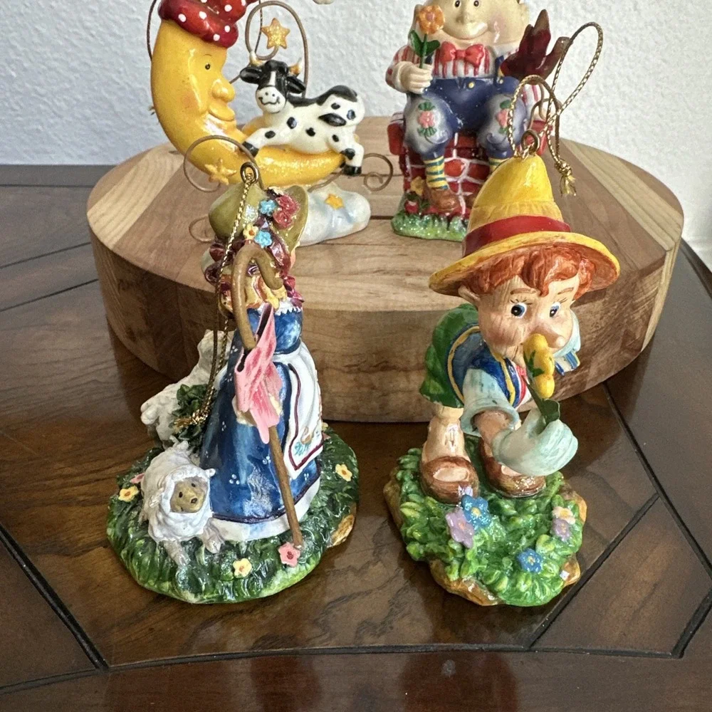 St Nicholas Square Novelty Nursery Rhyme Character Christmas Ornaments Set of 4